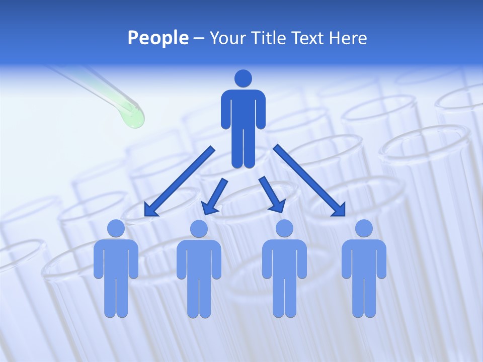 A Group Of Test Tubes Filled With Liquid PowerPoint Template