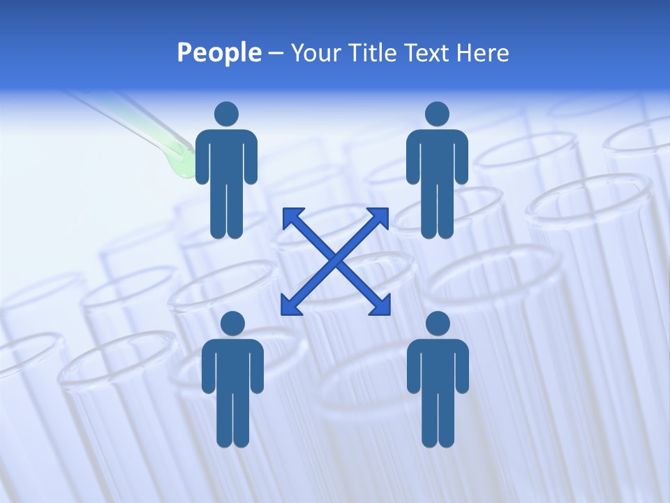 A Group Of Test Tubes Filled With Liquid PowerPoint Template