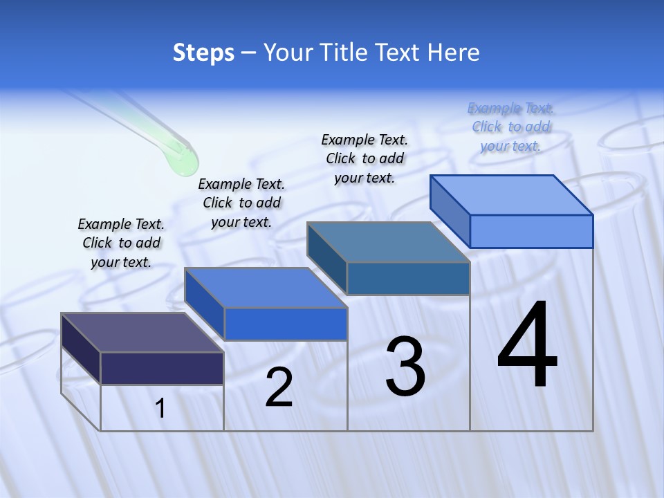 A Group Of Test Tubes Filled With Liquid PowerPoint Template