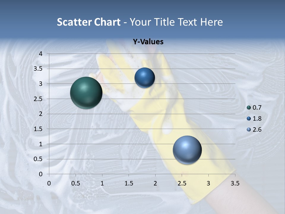 A Hand With Yellow Gloves Holding A Sponge Powerpoint Template PowerPoint Template