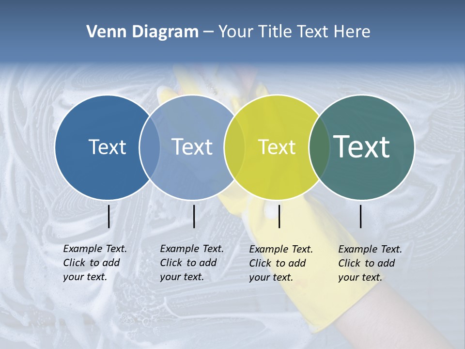 A Hand With Yellow Gloves Holding A Sponge Powerpoint Template PowerPoint Template