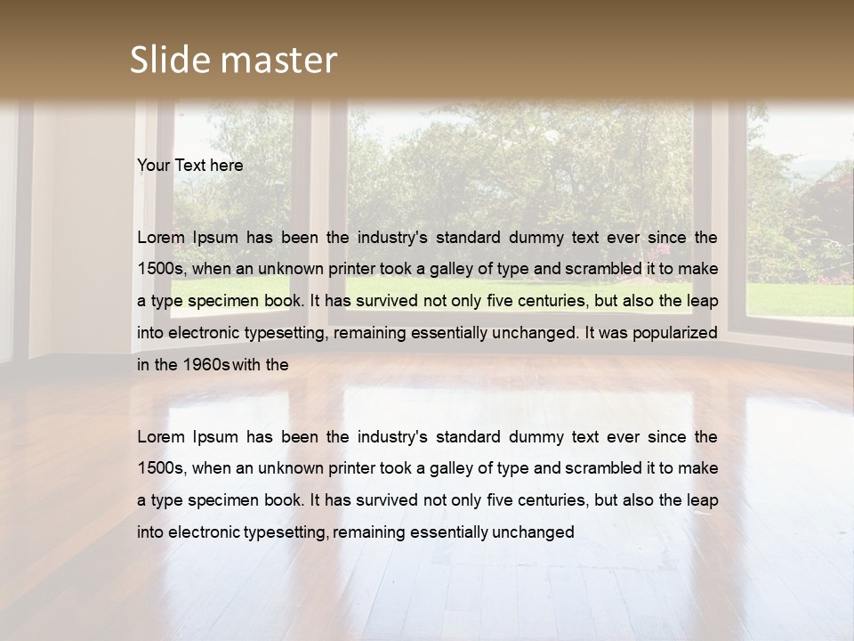 Light Landscape Design PowerPoint Template