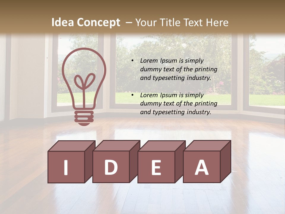 Light Landscape Design PowerPoint Template