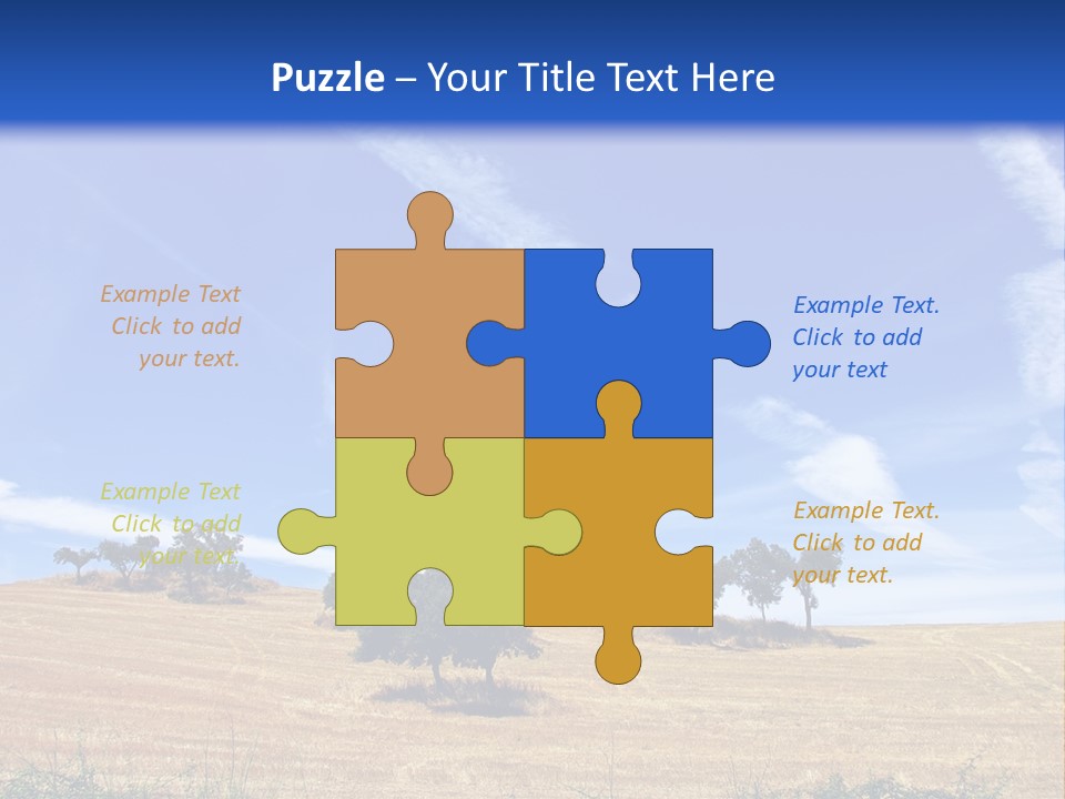 A Group Of Trees In The Middle Of A Desert PowerPoint Template