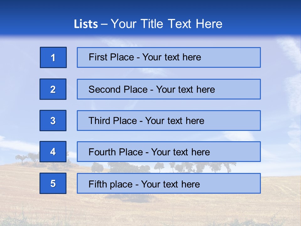 A Group Of Trees In The Middle Of A Desert PowerPoint Template