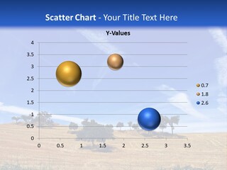 A Group Of Trees In The Middle Of A Desert PowerPoint Template