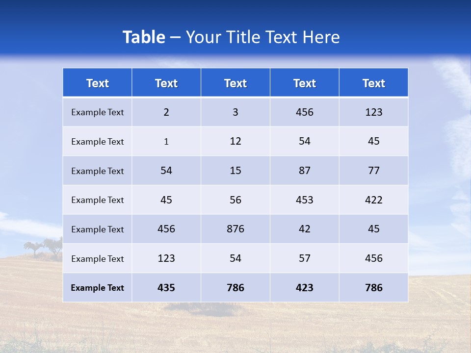A Group Of Trees In The Middle Of A Desert PowerPoint Template