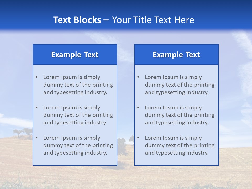 A Group Of Trees In The Middle Of A Desert PowerPoint Template