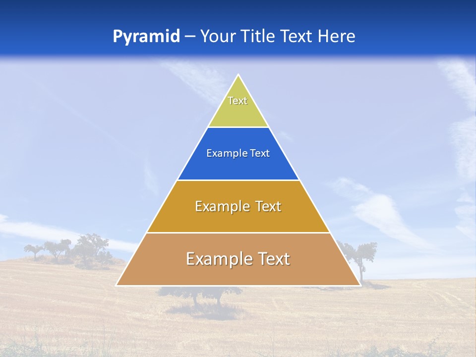 A Group Of Trees In The Middle Of A Desert PowerPoint Template