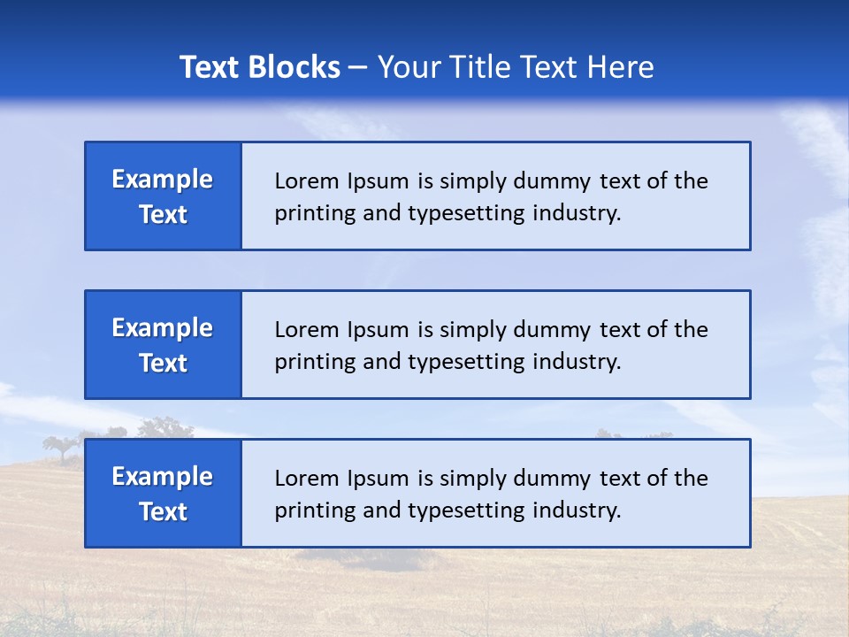 A Group Of Trees In The Middle Of A Desert PowerPoint Template