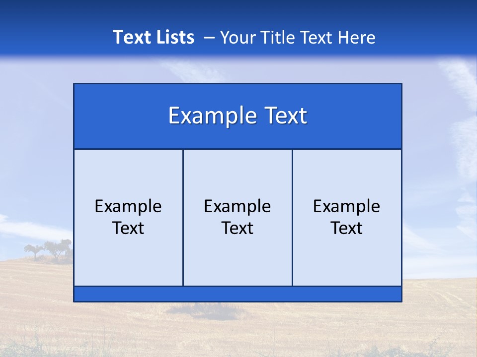 A Group Of Trees In The Middle Of A Desert PowerPoint Template