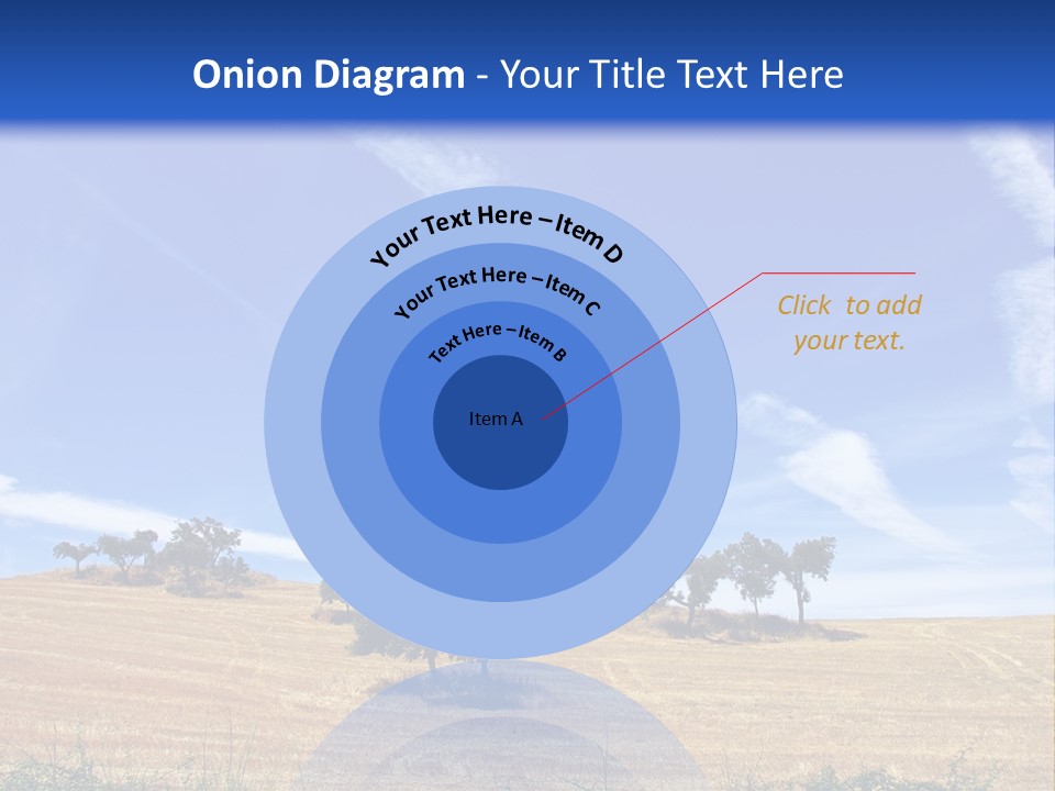 A Group Of Trees In The Middle Of A Desert PowerPoint Template