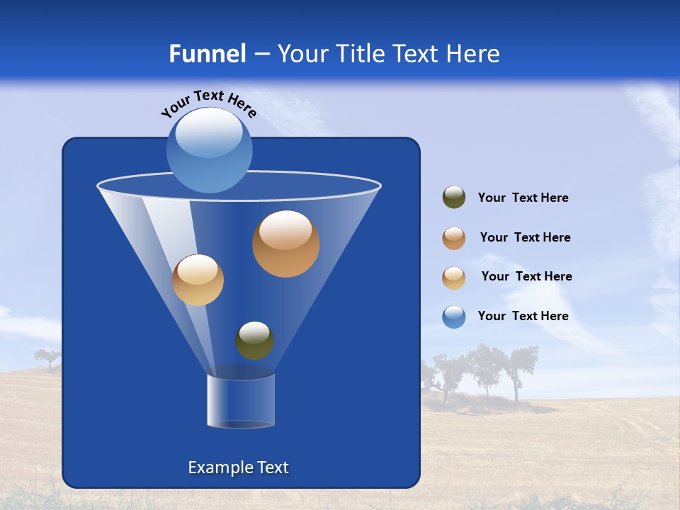 A Group Of Trees In The Middle Of A Desert PowerPoint Template