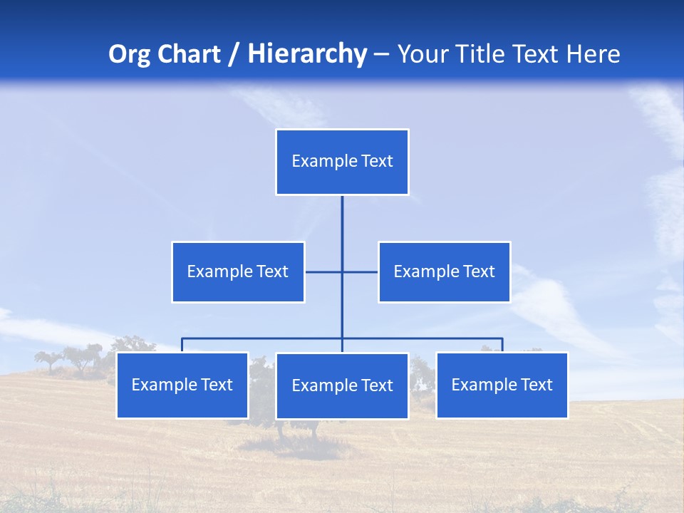 A Group Of Trees In The Middle Of A Desert PowerPoint Template