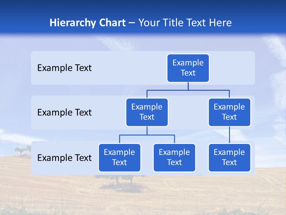 A Group Of Trees In The Middle Of A Desert PowerPoint Template