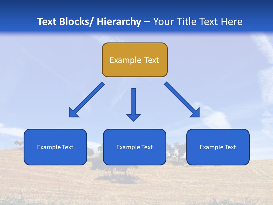 A Group Of Trees In The Middle Of A Desert PowerPoint Template