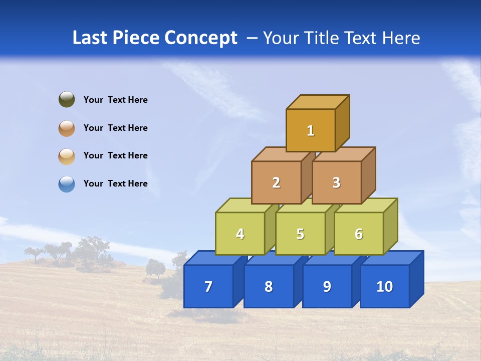 A Group Of Trees In The Middle Of A Desert PowerPoint Template