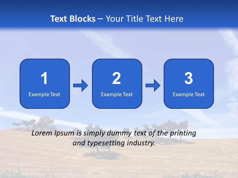 A Group Of Trees In The Middle Of A Desert PowerPoint Template