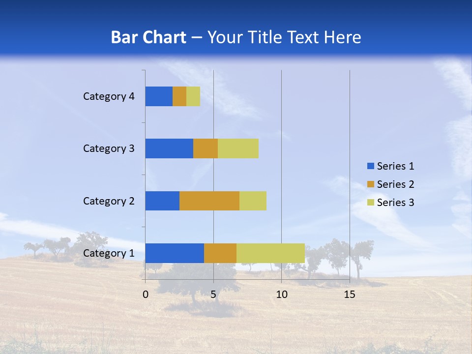 A Group Of Trees In The Middle Of A Desert PowerPoint Template