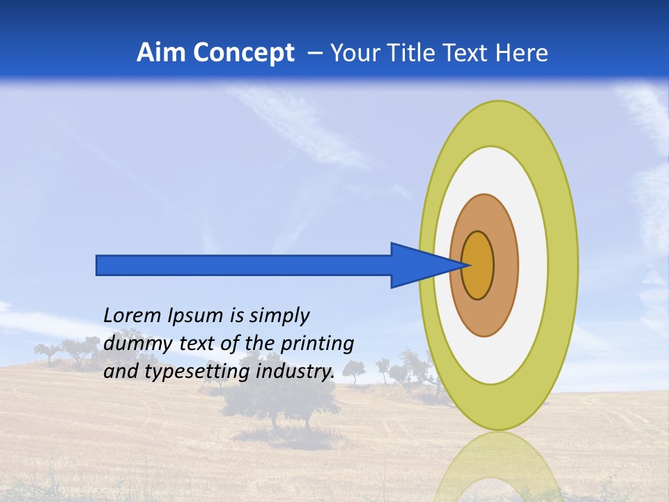 A Group Of Trees In The Middle Of A Desert PowerPoint Template