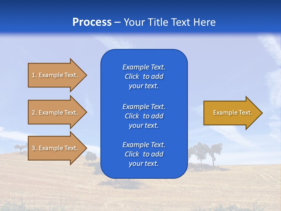 A Group Of Trees In The Middle Of A Desert PowerPoint Template