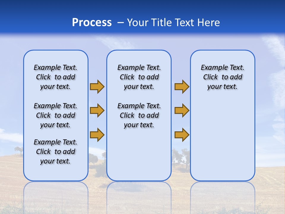A Group Of Trees In The Middle Of A Desert PowerPoint Template