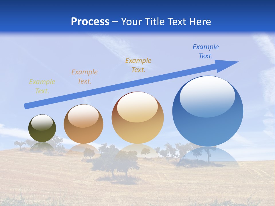 A Group Of Trees In The Middle Of A Desert PowerPoint Template