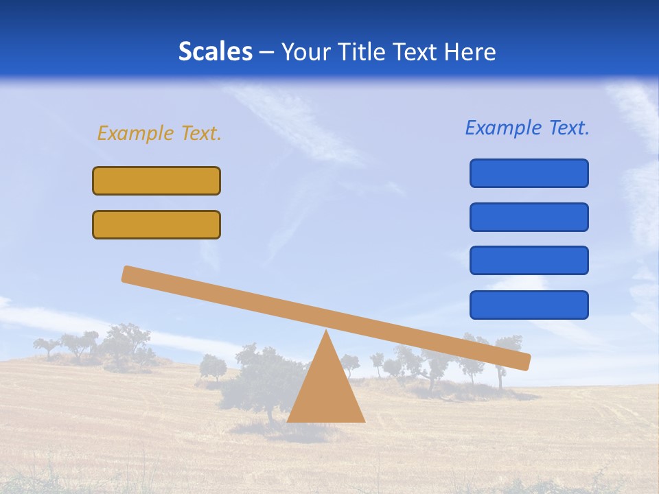 A Group Of Trees In The Middle Of A Desert PowerPoint Template