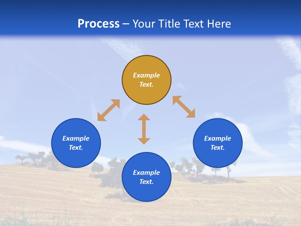 A Group Of Trees In The Middle Of A Desert PowerPoint Template