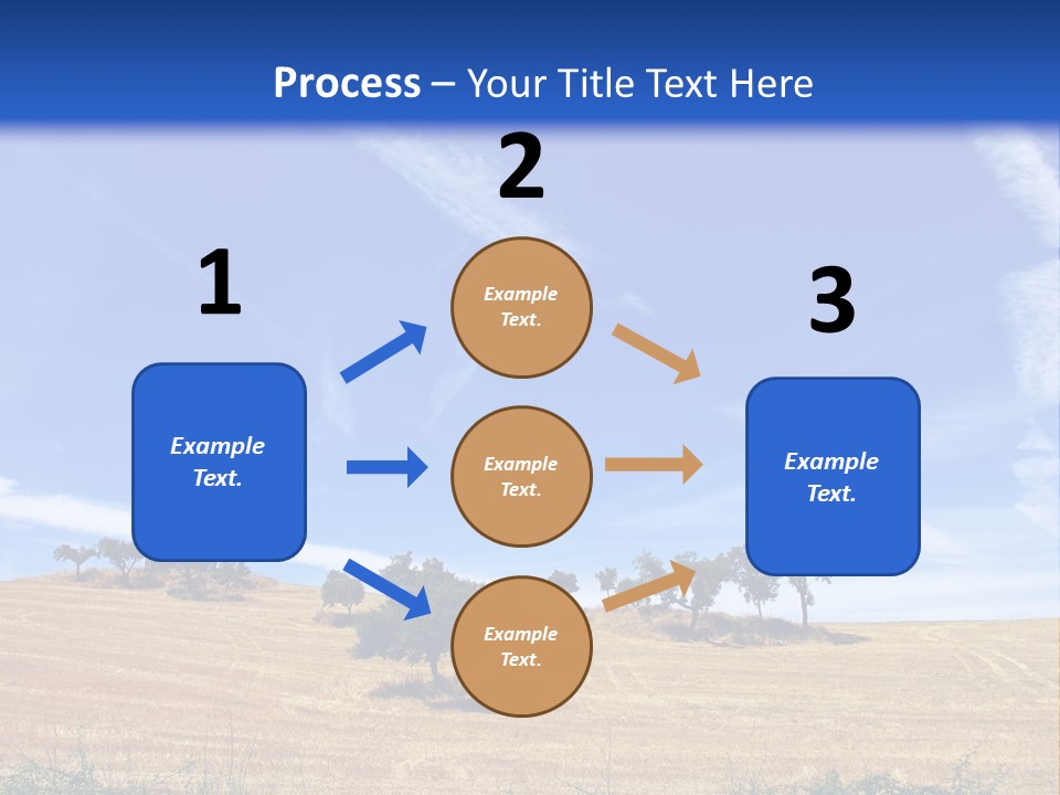 A Group Of Trees In The Middle Of A Desert PowerPoint Template