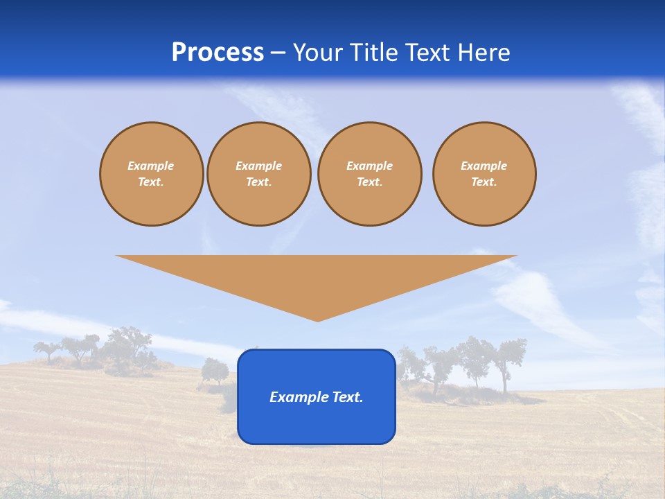 A Group Of Trees In The Middle Of A Desert PowerPoint Template