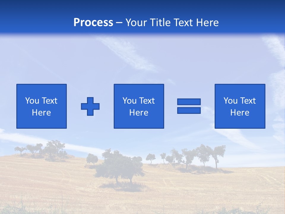 A Group Of Trees In The Middle Of A Desert PowerPoint Template