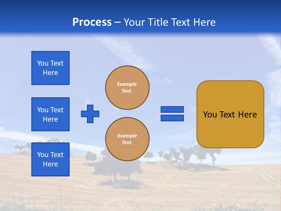 A Group Of Trees In The Middle Of A Desert PowerPoint Template