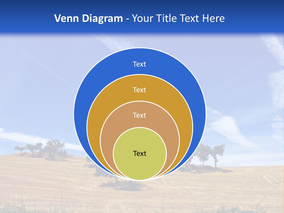 A Group Of Trees In The Middle Of A Desert PowerPoint Template