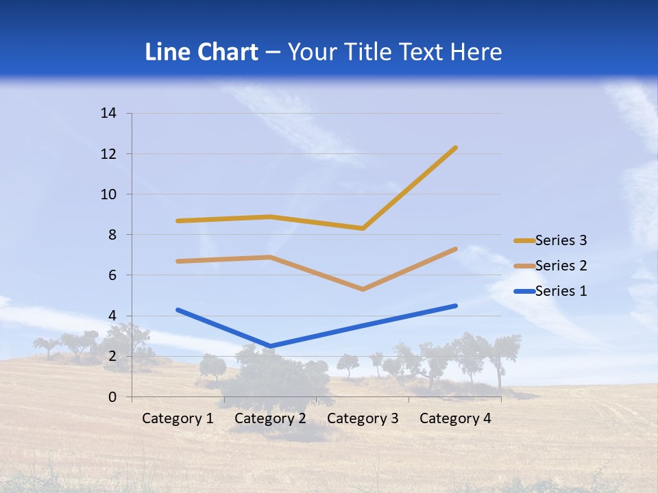 A Group Of Trees In The Middle Of A Desert PowerPoint Template