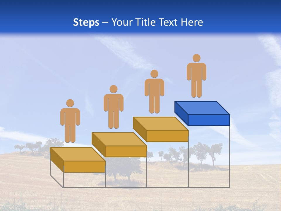 A Group Of Trees In The Middle Of A Desert PowerPoint Template