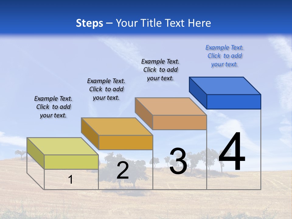 A Group Of Trees In The Middle Of A Desert PowerPoint Template