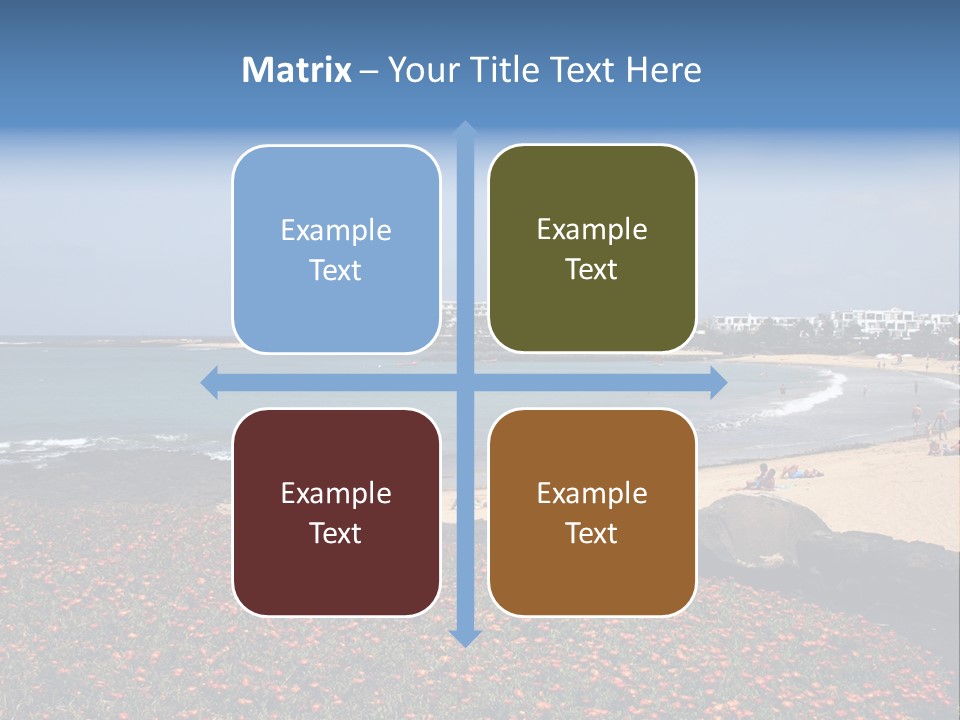 Vacation Mountain Sea PowerPoint Template