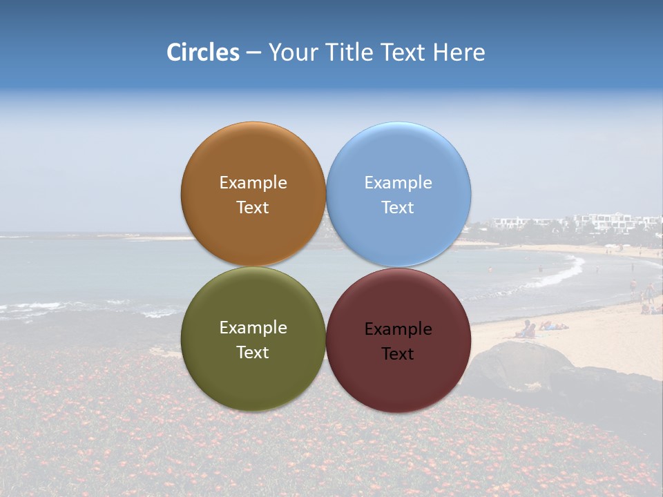 Vacation Mountain Sea PowerPoint Template