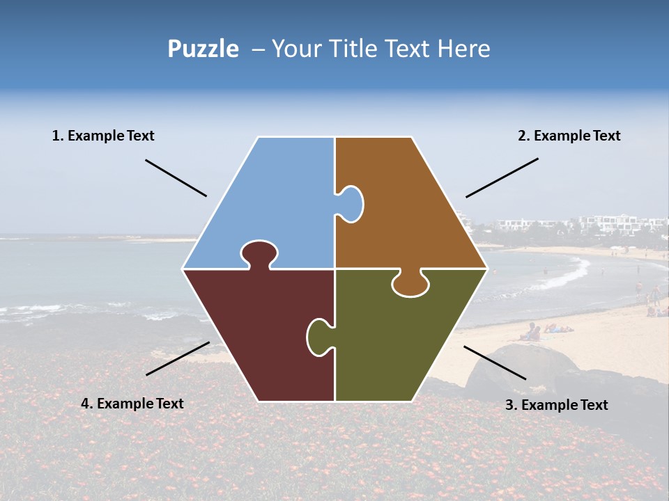 Vacation Mountain Sea PowerPoint Template