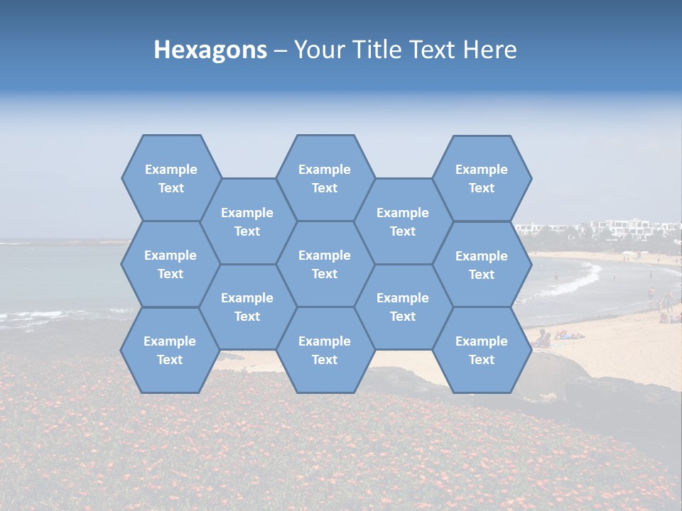 Vacation Mountain Sea PowerPoint Template