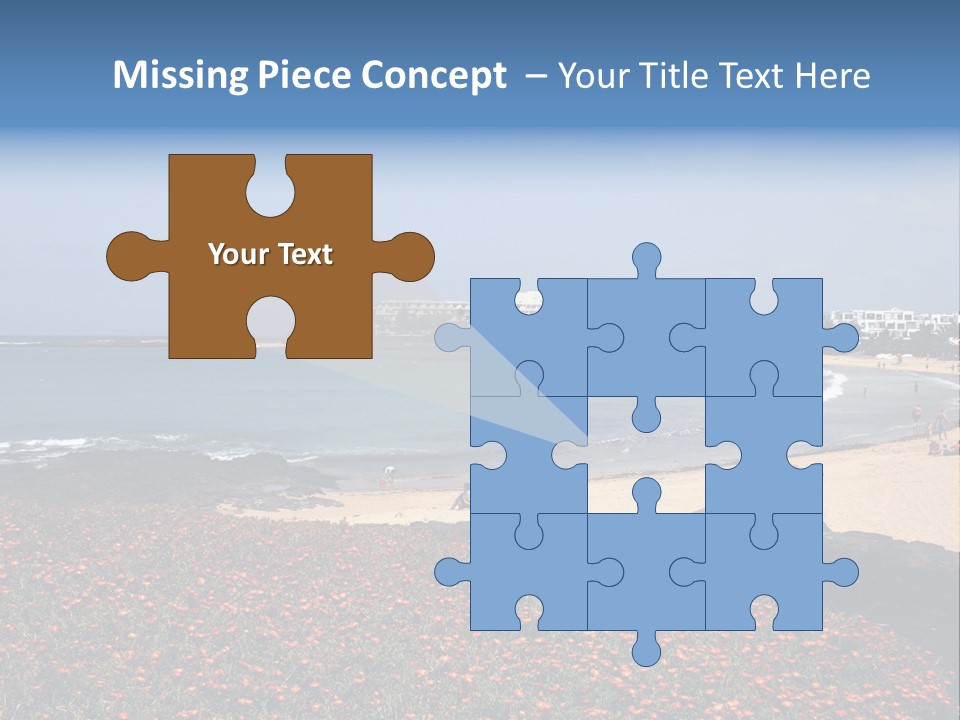 Vacation Mountain Sea PowerPoint Template