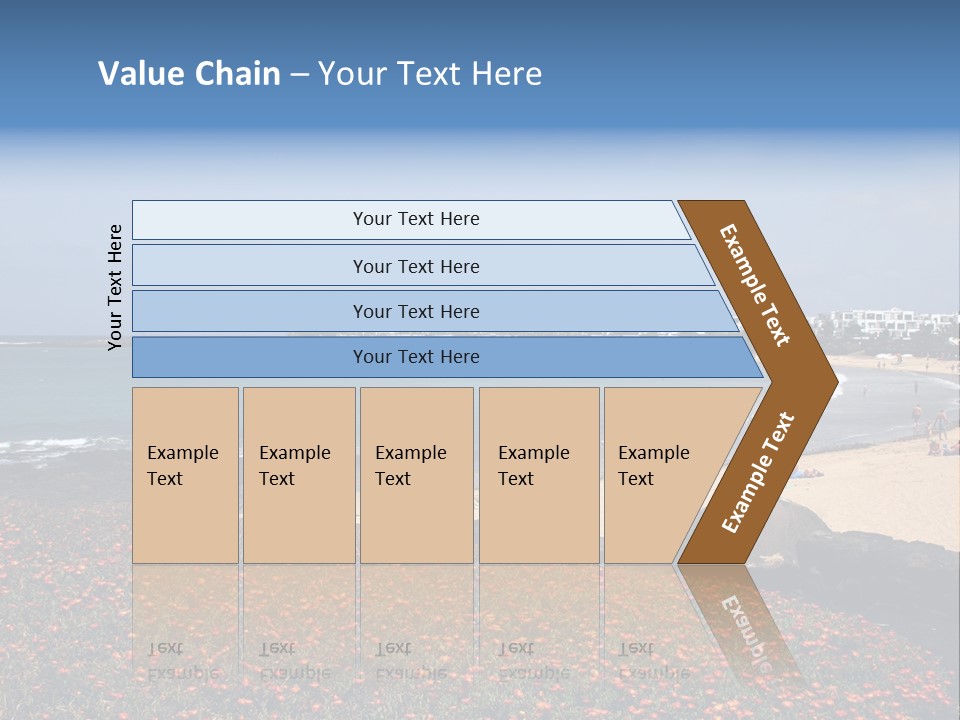 Vacation Mountain Sea PowerPoint Template