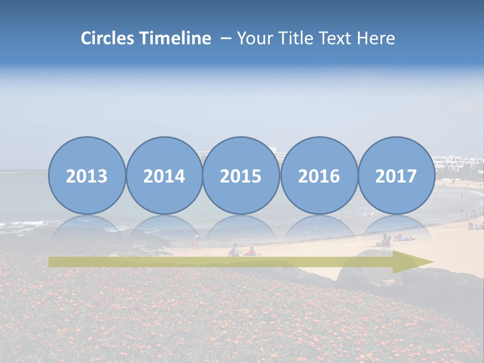 Vacation Mountain Sea PowerPoint Template