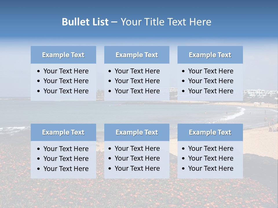 Vacation Mountain Sea PowerPoint Template