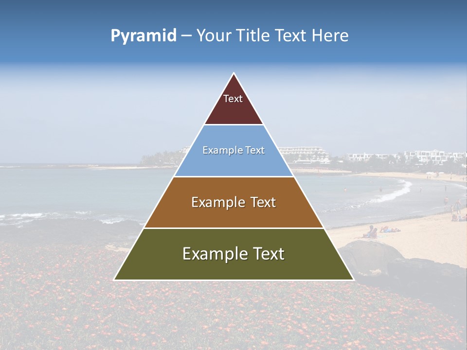 Vacation Mountain Sea PowerPoint Template