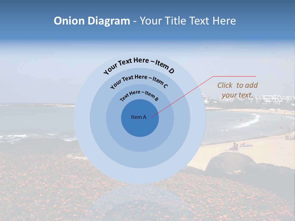 Vacation Mountain Sea PowerPoint Template