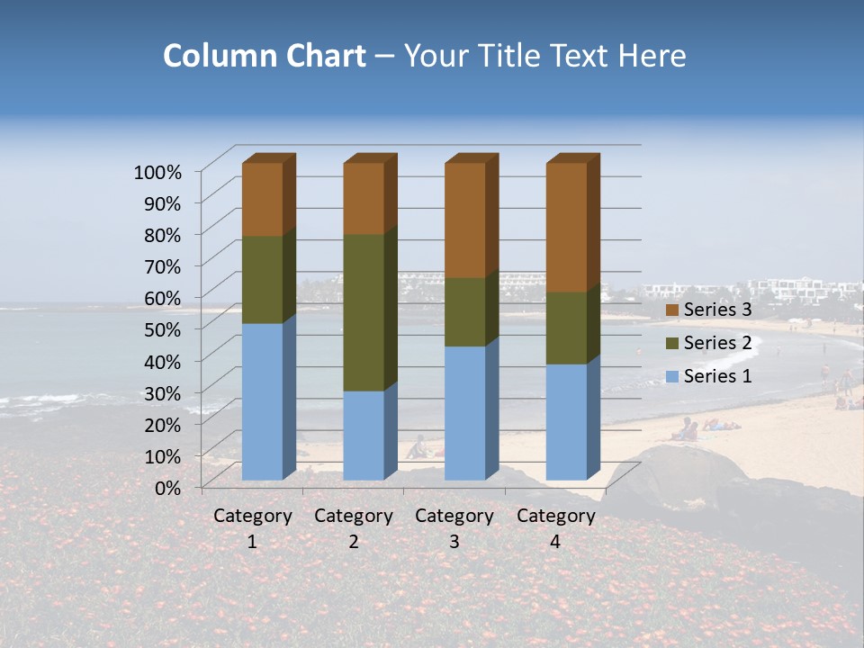 Vacation Mountain Sea PowerPoint Template