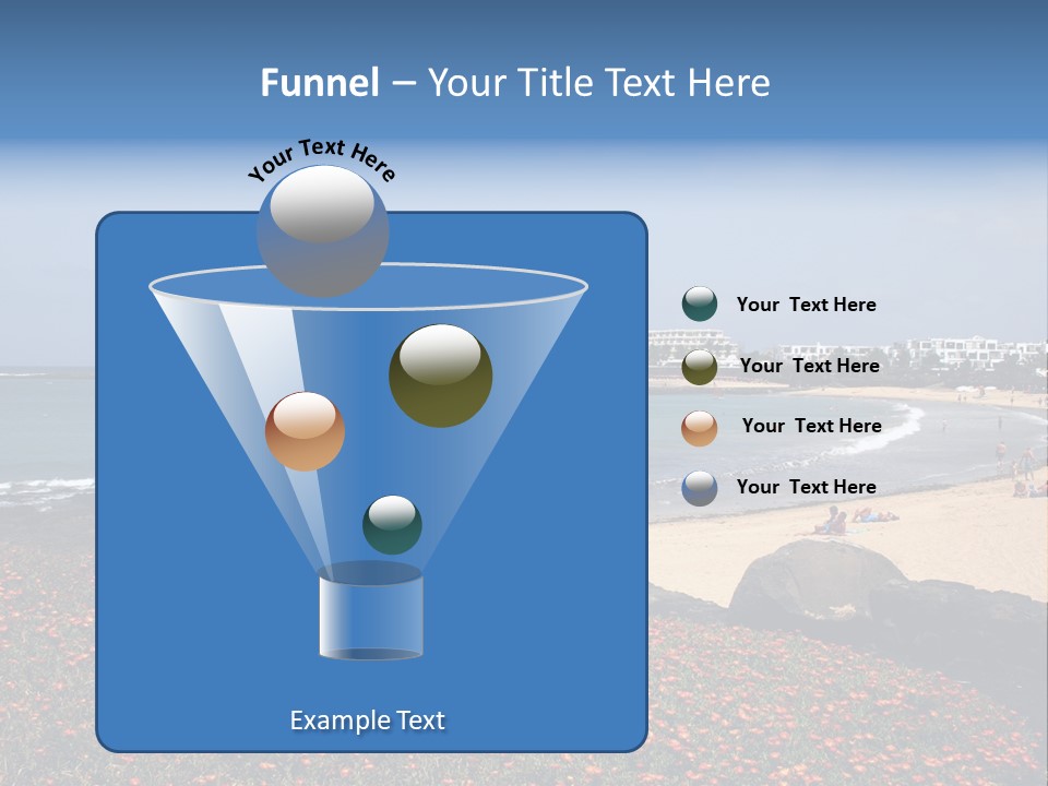 Vacation Mountain Sea PowerPoint Template