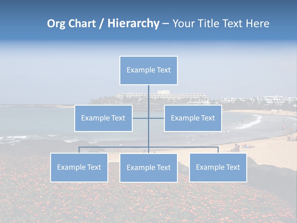 Vacation Mountain Sea PowerPoint Template